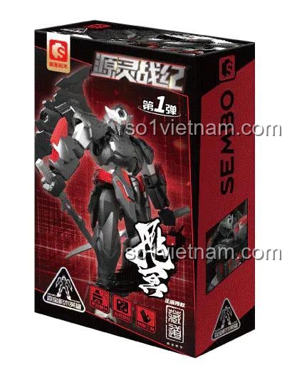 Hộp bộ lắp ghép Mô hình Mecha Triển Minh Sembo 900005, đồ chơi mô hình Sembo giá tốt cho bé trai 6 tuổi.