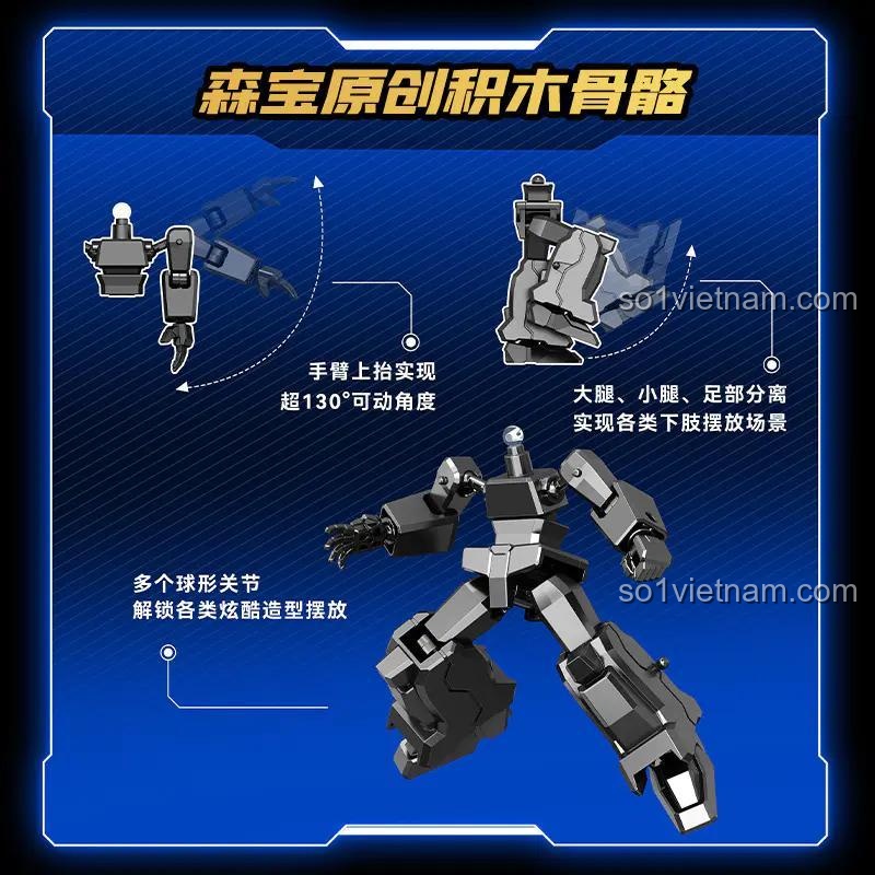 SEMBO 900006 Metal Cardbot - Các mẫu robot lắp ráp