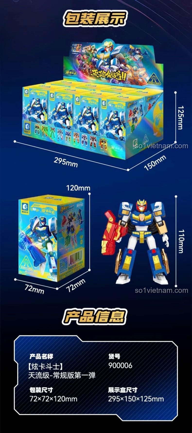 SEMBO 900006 Metal Cardbot - Hộp đựng robot