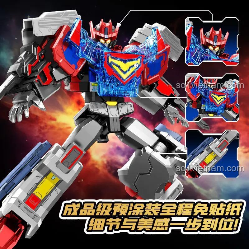 SEMBO 900006 Metal Cardbot - Robot biến hình lắp ráp