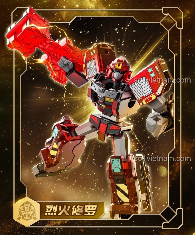 Robot biến hình Metal Cardbot 0026, bộ lắp ghép chất lượng cao, chiến binh kim loại.