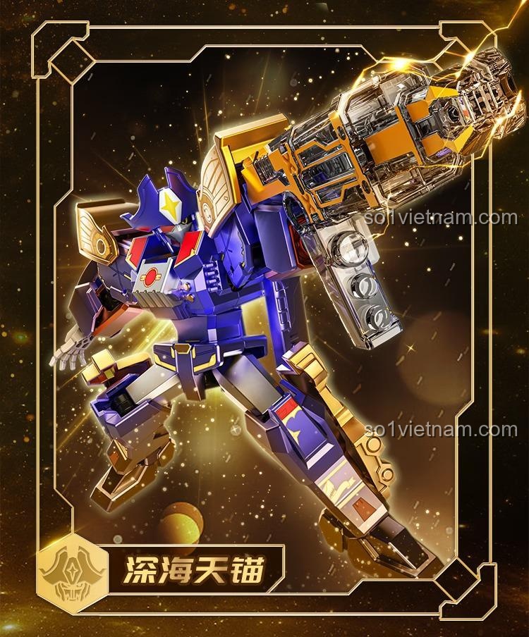 Mecha Metal Cardbot SEMBO, đồ chơi mô hình 900026, robot chiến đấu thâm hải.