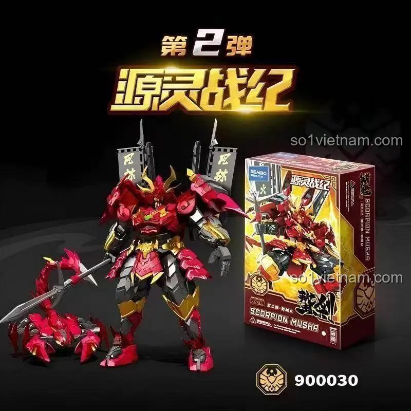 SEMBO 900030 Robot Scorpion Musha - Mô hình và hộp sản phẩm
