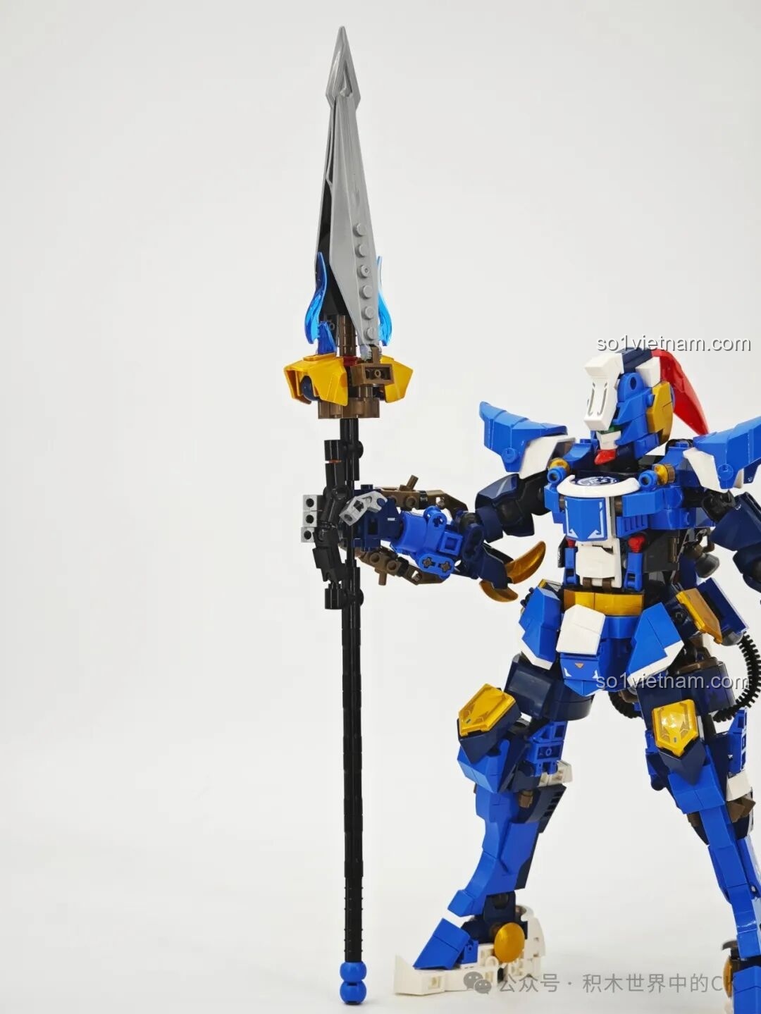 Hộp sản phẩm Sembo Block 103395 Robot Mã Siêu Mecha Ngũ Hổ Tướng, thiết kế ấn tượng.