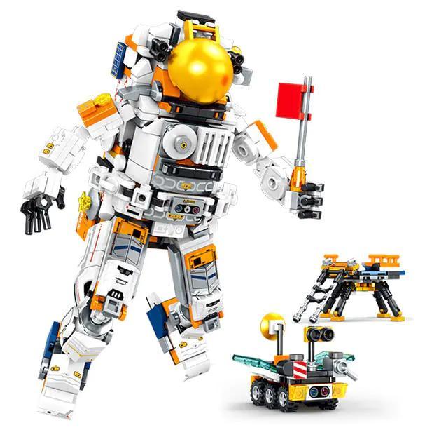 Bộ lắp ghép Phi hành gia vũ trụ SEMBO Block 203340, mô hình robot phi hành gia 8 trong 1 cho bé trai 6 tuổi, giá tốt