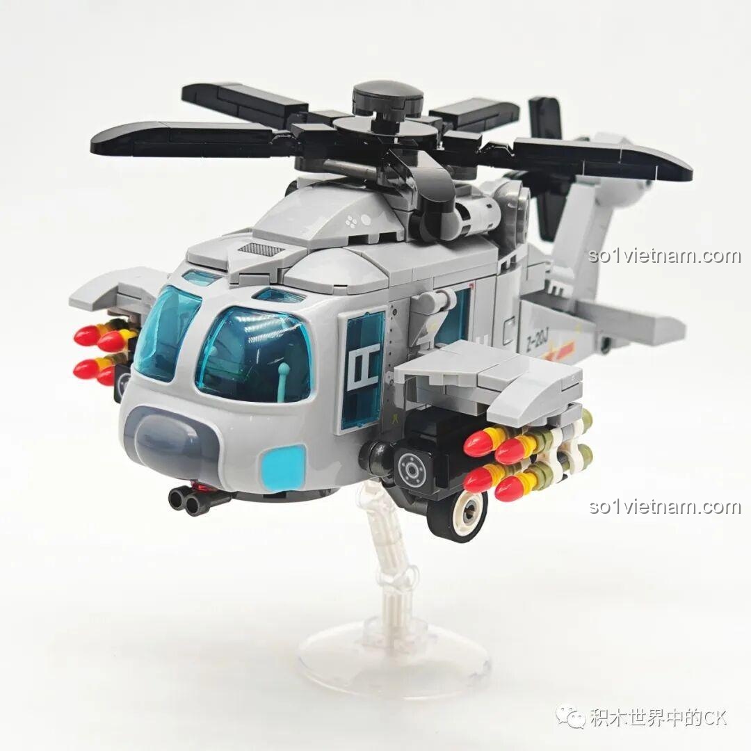 Mặt sau của hai minifigures phi công và thủy thủ quân sự Sembo Block Trực-20 202218.