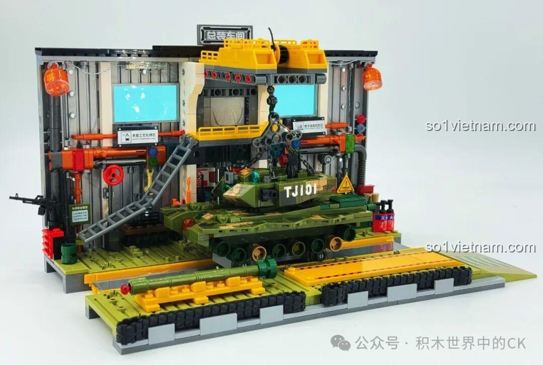 Xưởng Lắp Ráp Xe Tăng Chiến Đấu Chủ Lực ZTZ-99A Sembo Block gần như hoàn thiện, sẵn sàng cho việc lắp ráp xe tăng.