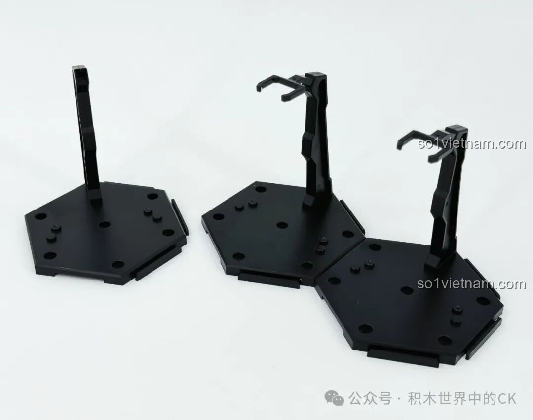 Ba đế trưng bày hình lục giác của mô hình robot Sembo Nguyên Linh Chiến Kỷ có thể kết nối với nhau, dùng cho Thanh Long 900003.