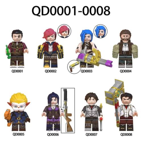 SEMBO QD0001-0008 Bộ 8 Mô Hình Nhân Vật Liên Minh Huyền Thoại Figure Nhân Vật Game Giá Tốt