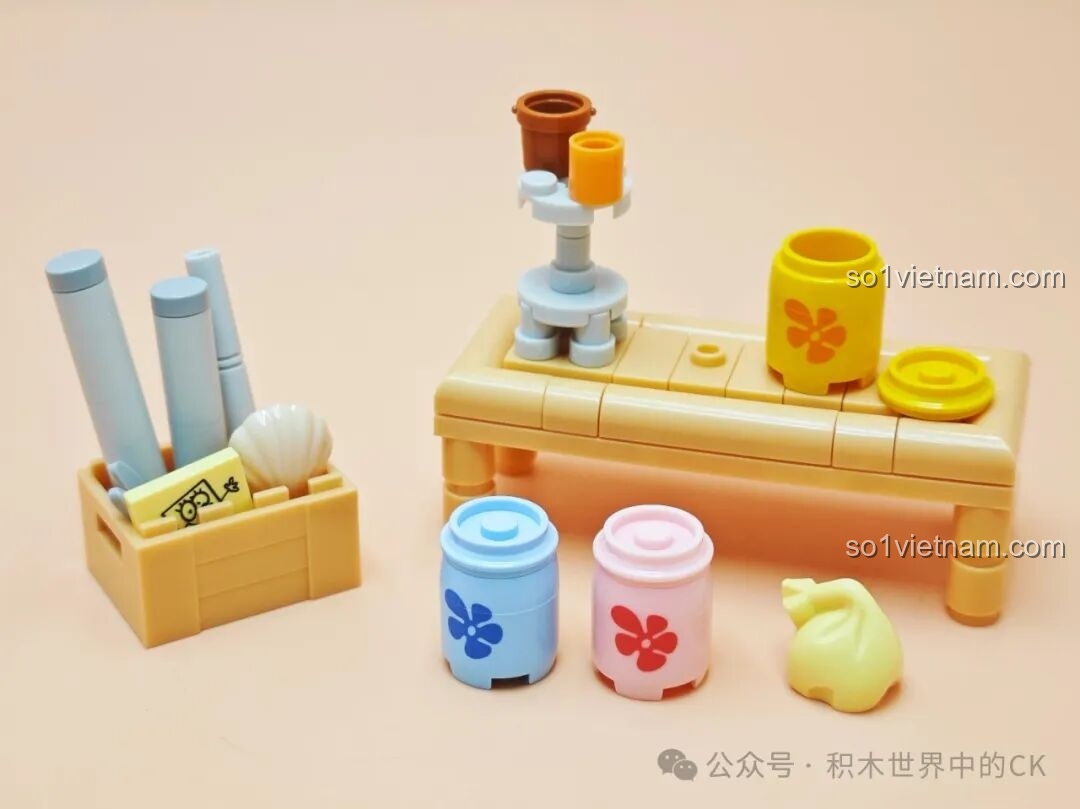 Các phụ kiện đi kèm bộ lắp ghép SEMBO Spongebob