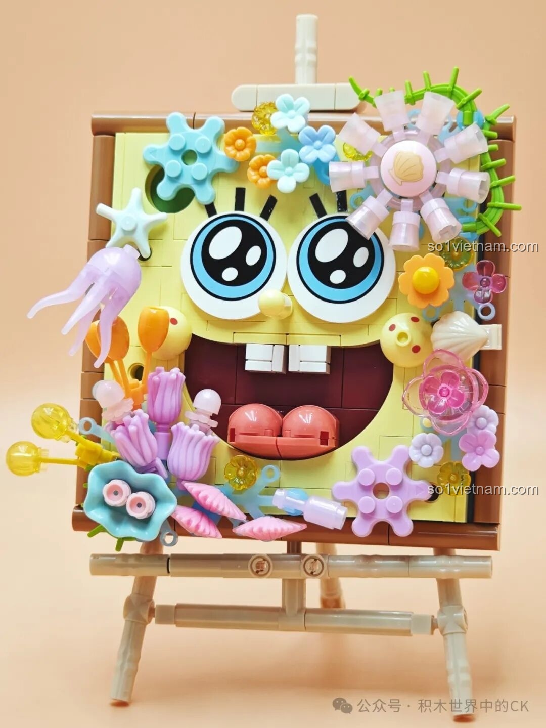 Minifigure Squidward đi kèm bộ lắp ghép SEMBO Spongebob