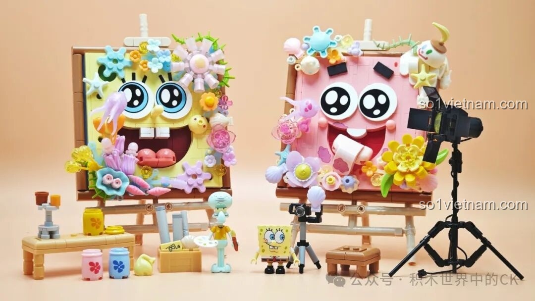 Toàn cảnh bộ lắp ghép SEMBO Spongebob