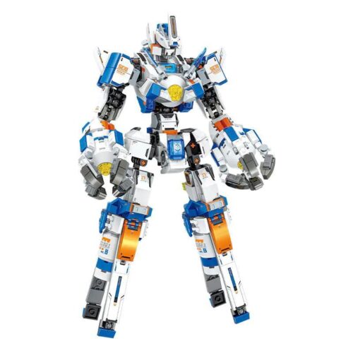 SEMBO 203378 Robot CZ-5 Tinh Vân Lưu Quang Mô hình chiến đấu, Đồ chơi lắp ghép robot, Đồ chơi giáo dục cho bé trai 6 tuổi, Có đèn LED & Âm thanh, Lắp ráp tên lửa