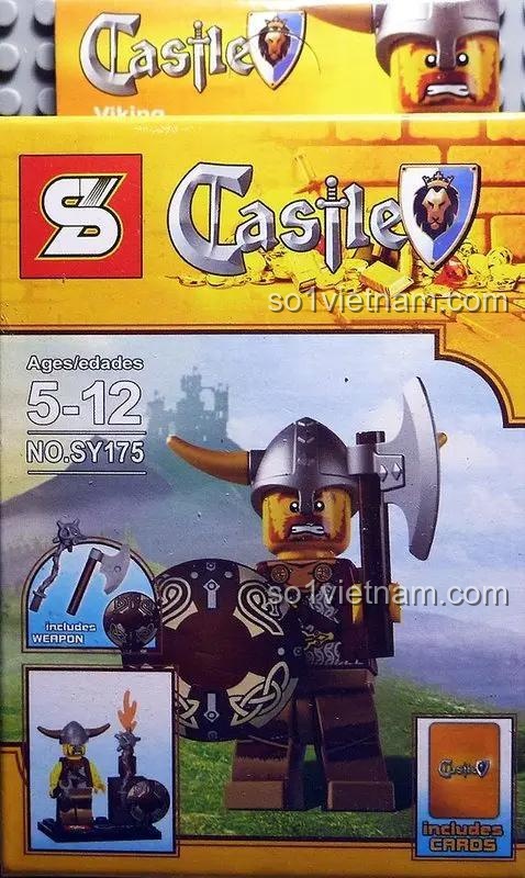 Hộp đồ chơi lắp ghép Chiến binh Viking SY175, một phần của set đồ chơi Sheng Yuan, chất lượng tốt cho bé trai.
