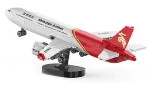 Bộ lắp ghép máy bay chở khách A330-300 Shenzhen Airlines ZH001, mô hình máy bay dân dụng, đồ chơi STEM cho bé 6 tuổi