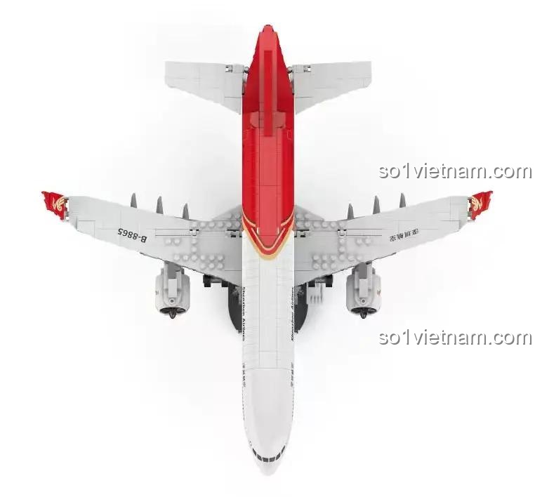Bộ lắp ghép máy bay chở khách A330-300 Shenzhen Airlines ZH001, mô hình máy bay dân dụng, đồ chơi STEM cho bé 6 tuổi, nhìn từ trên xuống