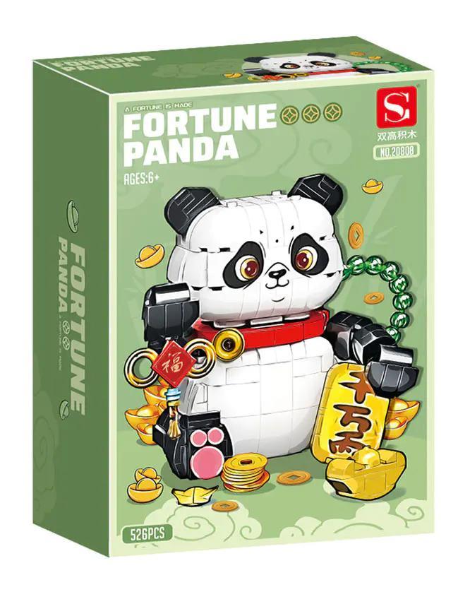 Hộp sản phẩm bộ lắp ghép Gấu trúc Chiêu Tài Shuang Gao 20808