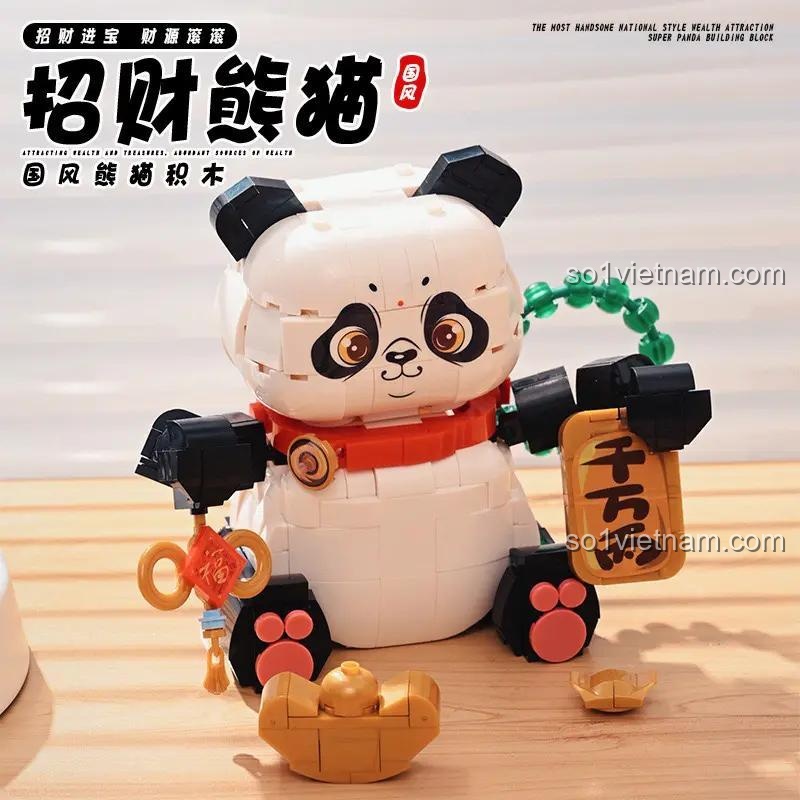 Mô hình Gấu trúc Chiêu Tài Shuang Gao 20808