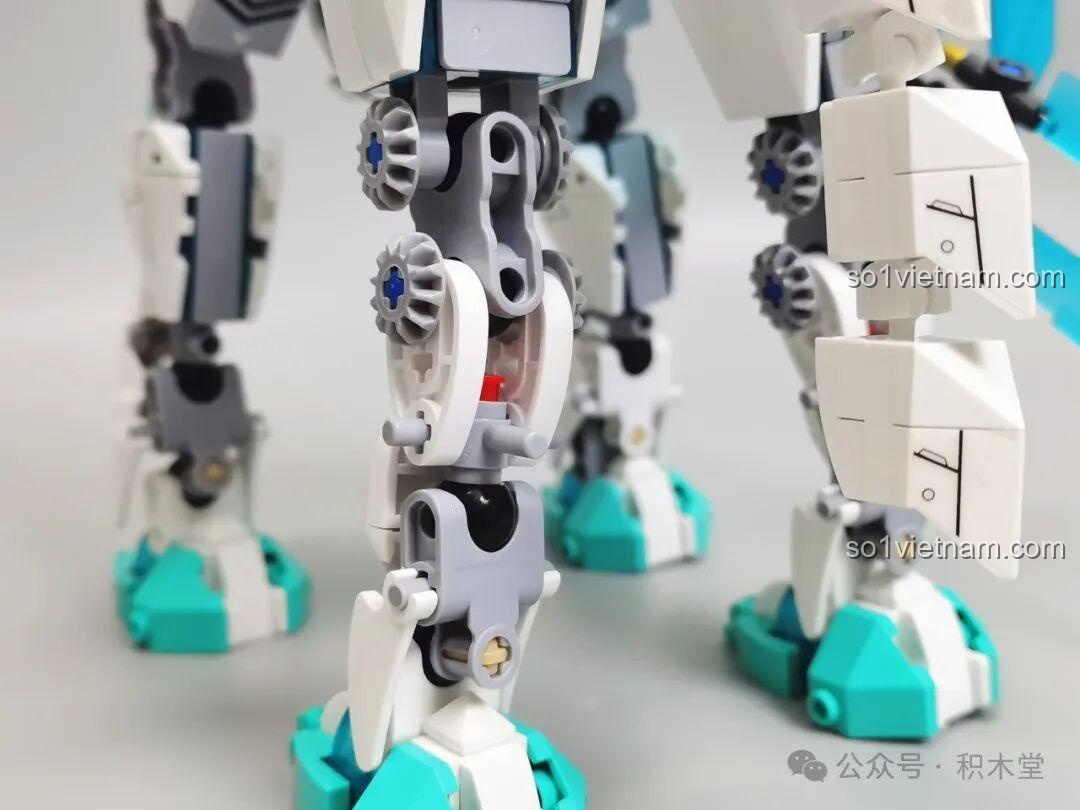 Giáp lưng của Sluban M38-B1059 Bạch Long Mã, chi tiết tinh xảo, đồ chơi lắp ghép Chiến Kỵ Rồng Ngọc