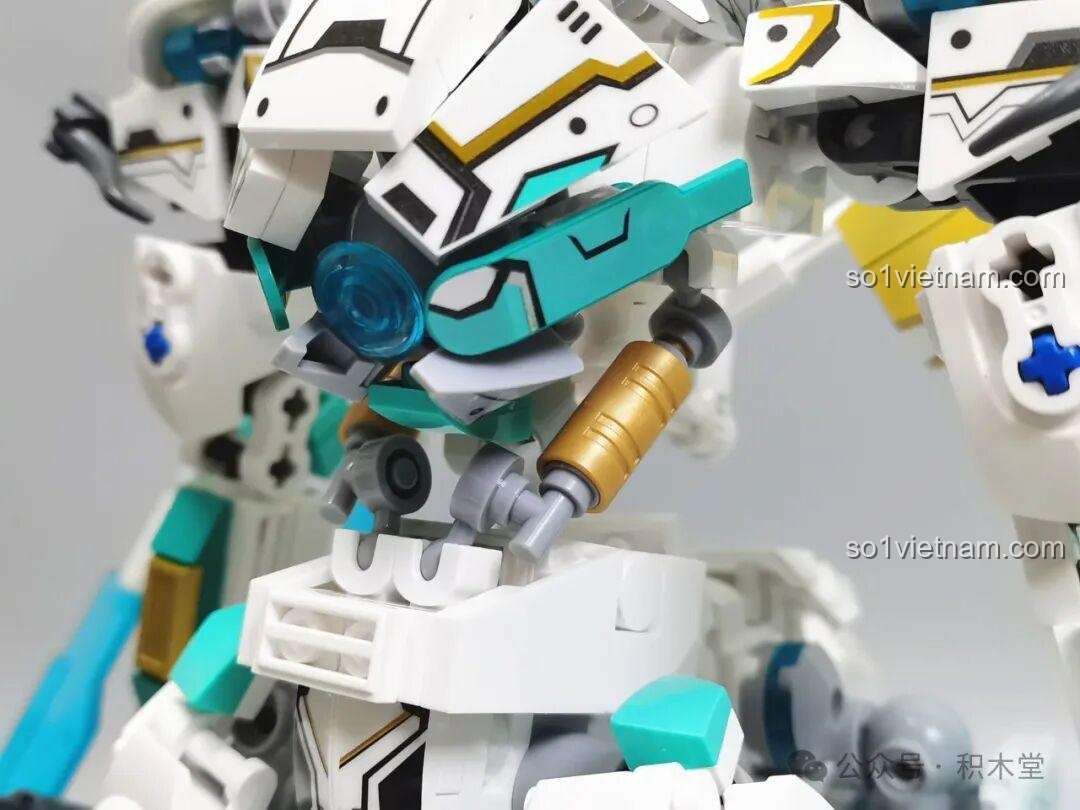 Lõi năng lượng có thể mở của Sluban M38-B1059 Bạch Long Mã, tính năng đặc biệt, đồ chơi mô hình Chiến Kỵ Rồng Ngọc