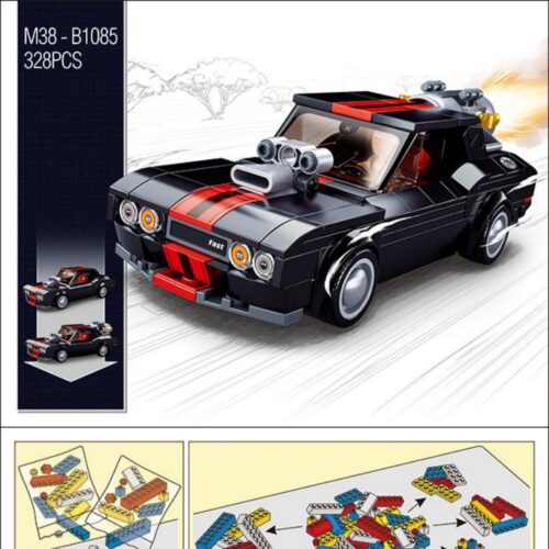 Xe Tốc Độ 9 Độ Chế Sluban M38-B1085 Sách Lắp Ghép Xe Cơ Bắp Mỹ PDF Gốc Chất Lượng Cao