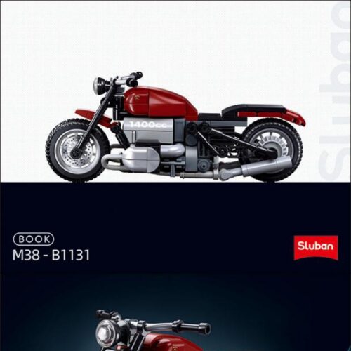 Mô tô BMW R18MS Sluban M38-B1131 hướng dẫn lắp ráp Sluban M38 B1131 Mô tô cổ điển BMW R18MS