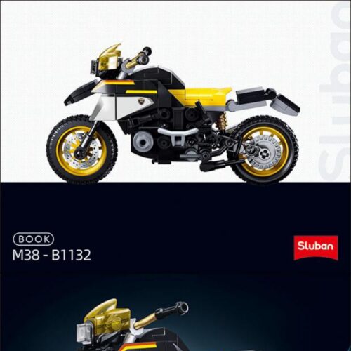 Mô hình Xe mô tô BMW R1250MS Sluban M38-B1132 sách Sluban 1132 Mô tô BMW R1250MS