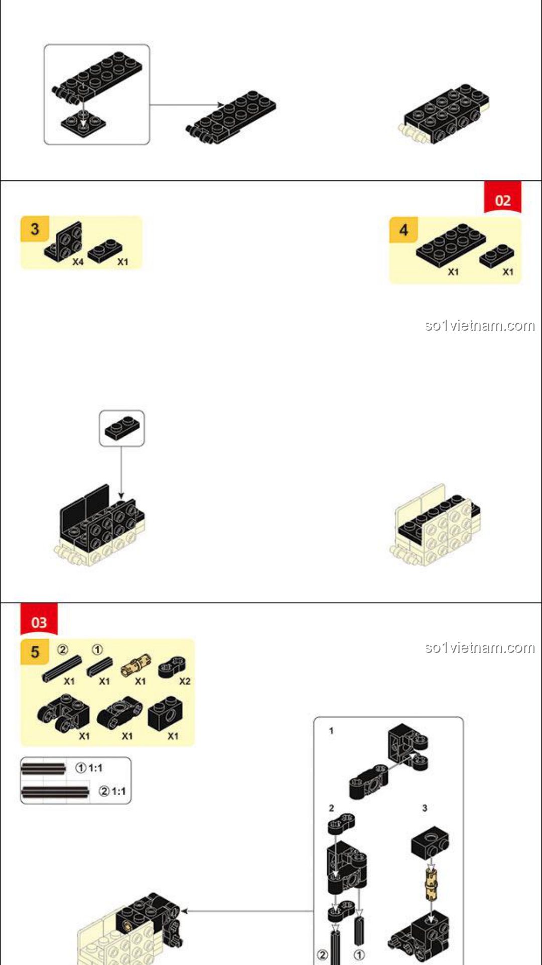 Mô hình mô tô BMW R75MS Sluban M38-B1133 Hướng Dẫn Lắp Ráp Sluban 1133 Mô Hình Tô BMW R75MS