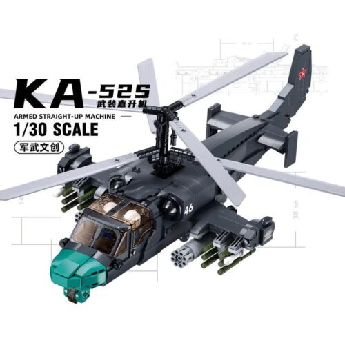Bộ lắp ghép Sluban M38-B1138 Trực thăng vũ trang KA-54S tỉ lệ 1:30, mô hình chi tiết cao cho bé trai 8 tuổi, giá tốt.