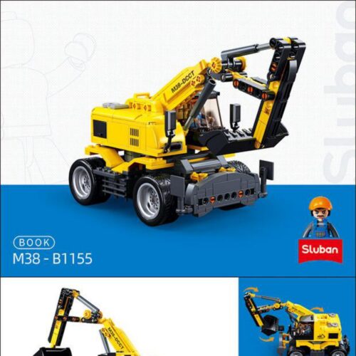 Sách Hướng Dẫn Lắp Ráp Máy Xúc Bánh Lốp E7 Sluban M38-B1155 Hướng dẫn lắp ghép Sluban M38 B1155 Máy đào