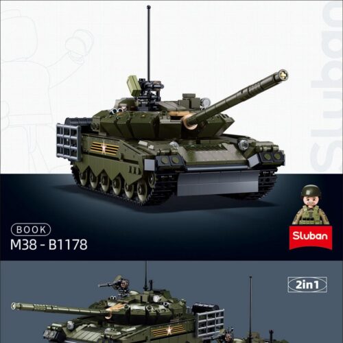 Sách Hướng Dẫn Lắp Ráp Xe Tăng Chiến Đấu Chủ Lực T-80BVMS Sluban M38-B1178 Hướng Dẫn Lắp Ráp Sluban 1178 Xe Tăng Chiến Đấu