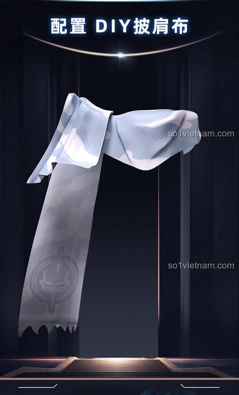 Robot Cơ Động Snow Mirage Sluban M38-B1185 với áo choàng, tạo dáng ấn tượng, đồ chơi lắp ghép giá tốt cho bé trai.