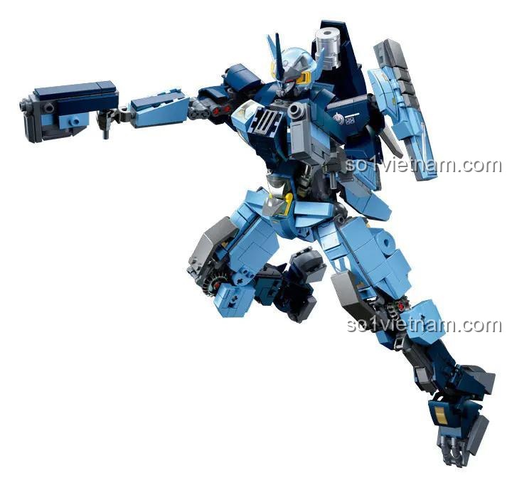 Hộp bộ lắp ghép Sluban M38-B1185 Robot Cơ Động Snow Mirage 752 mảnh, món quà giá trị cho bé trai 8 tuổi.