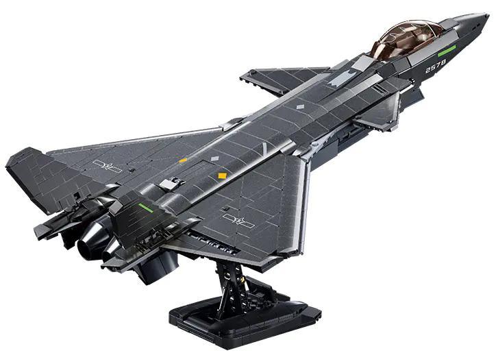 Bộ lắp ghép Sluban M38-B1187 J-20 Tiêm Kích Tàng Hình Sơn Kim Loại Độc Đáo, tỉ lệ 1:44, dành cho bé trai 6 tuổi, giá tốt