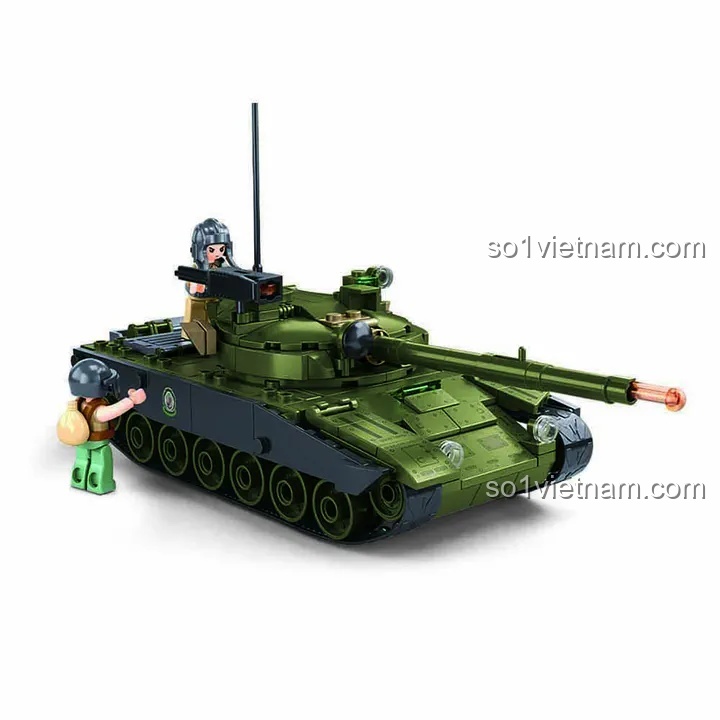 Sluban M38-B1213 Xe cứu thương quân sự bộ lắp ghép 251 mảnh cho bé 8 tuổi