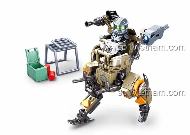 Sluban M38-B1213 Xe cứu thương quân sự bộ lắp ghép 251 mảnh cho bé 8 tuổi