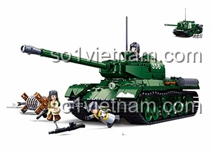 Sluban M38-B1213 Xe cứu thương quân sự bộ lắp ghép 251 mảnh cho bé 8 tuổi