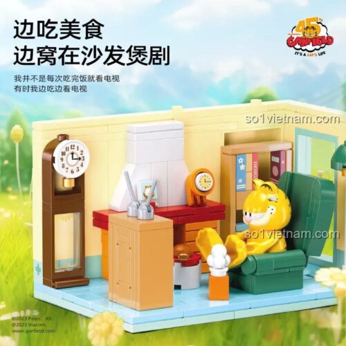 Mô hình Garfield Sluban M38-B1226 với chú thích