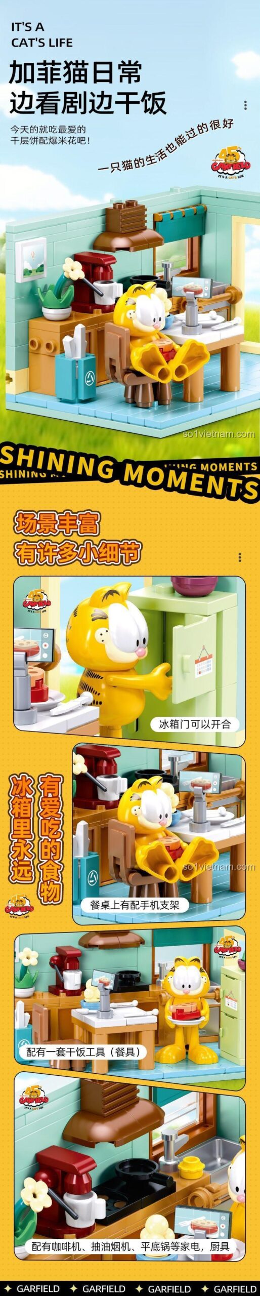 Mô tả chi tiết Sluban M38-B1226 Garfield 1