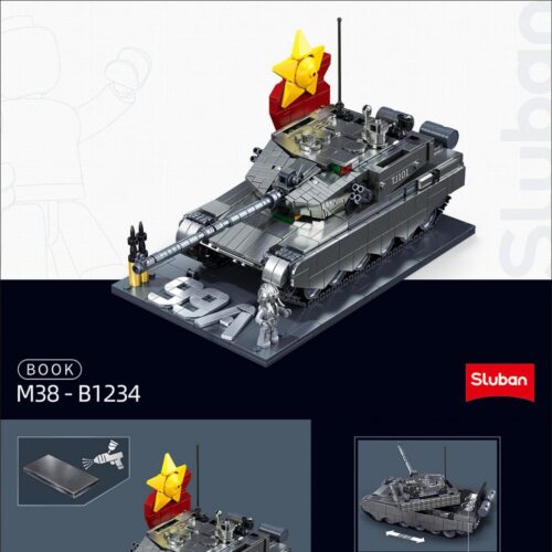 Sách Hướng Dẫn Lắp Ráp Sluban M38-B1234 Xe tăng ZTZ-99AS Tỉ lệ 1:35 Hướng Dẫn Lắp Ghép Sluban M38 B1234 Mô Hình Xe Tăng ZTZ-99AS