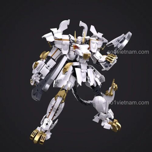 Mô hình Bạch Hổ Cơ Giáp Sluban M38-B1236, robot Bạch Hổ với khớp nối linh hoạt, đồ chơi lắp ráp chất lượng cao.