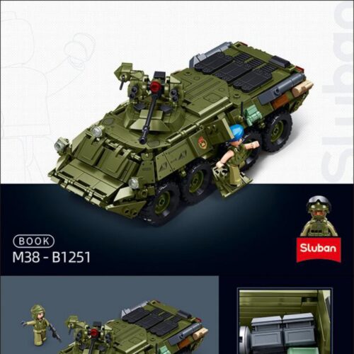Hướng dẫn lắp ghép Xe BTR-80AS IFV Bánh Lái Sluban M38-B1251