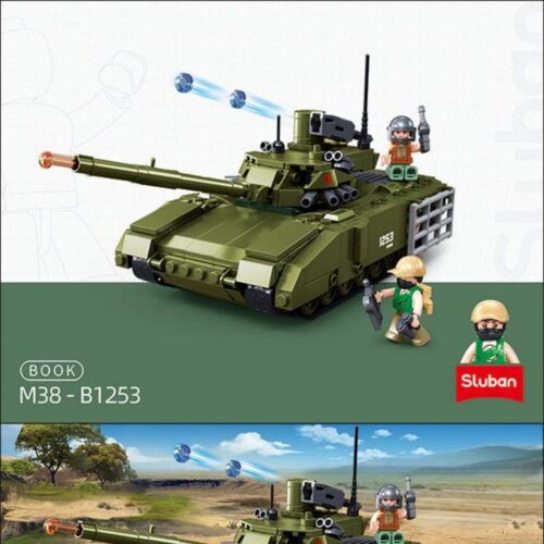 Sách Hướng Dẫn Lắp Ráp Xe tăng T-14S Armata Sluban M38-B1253 - Hướng dẫn Sluban M38-B1253 Cỗ máy chiến tranh T-14S Armata