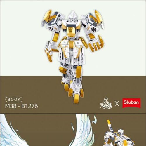 Cơ Giáp Bạch Hổ Điều Khiển Có Người Lái (Sơn Hải Kinh) Sluban M38-B1276 Hướng dẫn lắp ghép Sluban 1276 Mecha Bạch Hổ