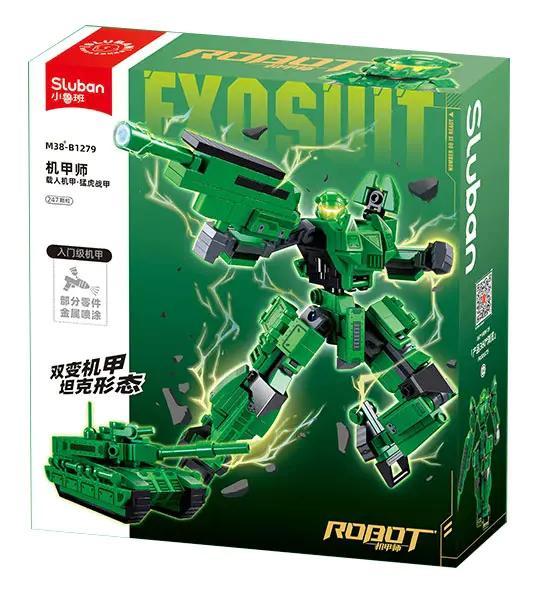 Hộp sản phẩm Sluban M38-B1279 Robot Mecha Hổ Biến Hình