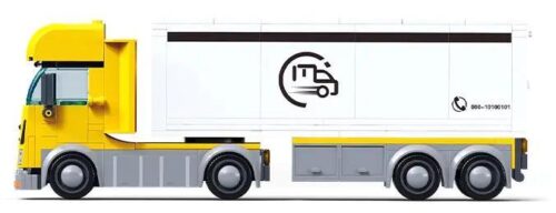 Hộp bộ lắp ghép Sluban M38-B1289 Xe Tải Chở Hàng, đồ chơi mô hình giá rẻ cho bé trai 6 tuổi.