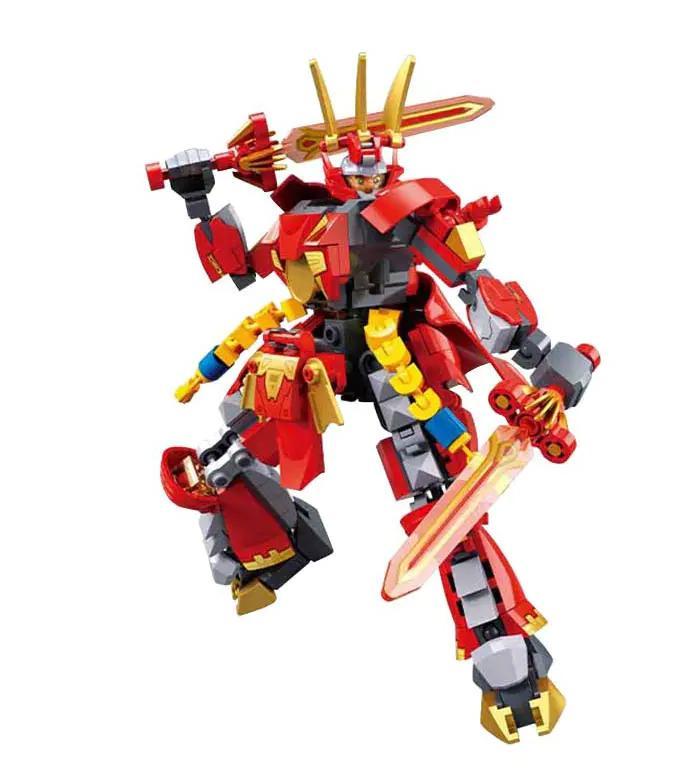 Bộ lắp ghép Mô hình Mecha Lưu Bị Sluban M38-B1318 giá tốt, đồ chơi lắp ráp cho con trai 6 tuổi, khớp nối linh hoạt.