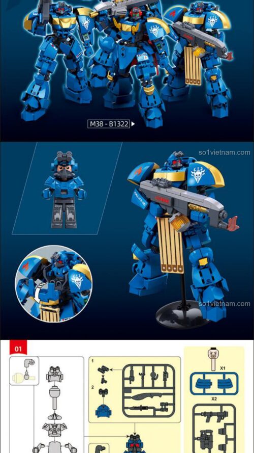 Robot Rồng Lửa Sluban M38-B1326 - Sách Sluban M38 B1326 Robot Rồng Lửa Lão Luyện