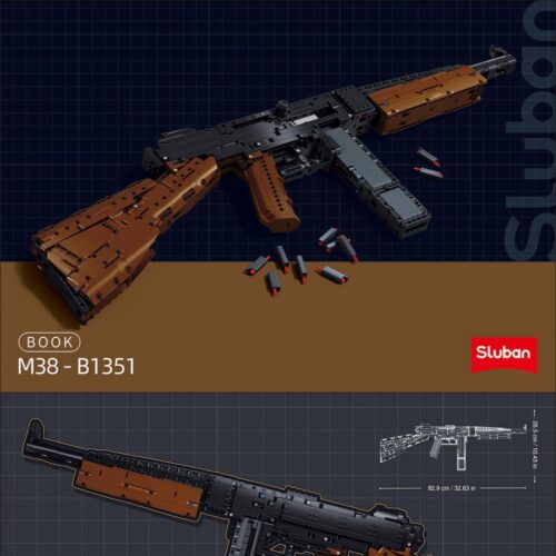 Súng tiểu liên Thompson M1928A1-S Sluban M38-B1351 Hướng dẫn lắp ghép Sluban M38-B1351 Súng Thompson bán tự động
