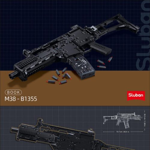 Súng trường tấn công G36C Game For Peace Sluban M38-B1355 - Sách lắp ghép Sluban M38B1355 Súng G36C Game For Peace